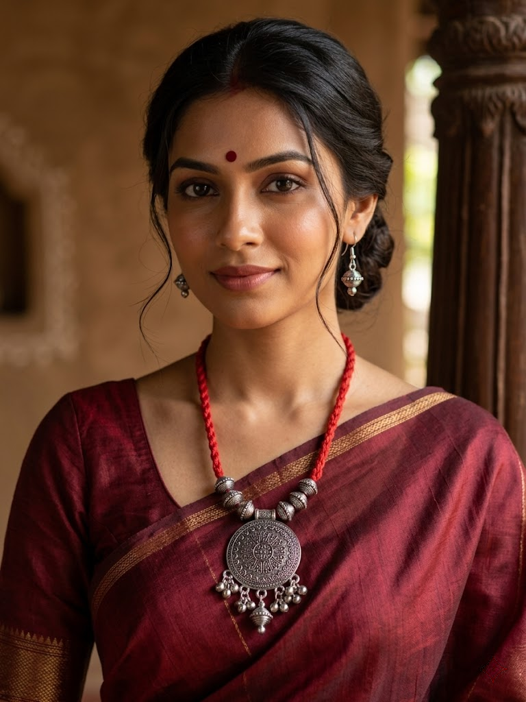 Tribal Medallion Necklace Set
