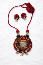 Ikat Bloom Artisan Pendant Set