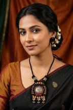 Tribal Fabric Necklace Set