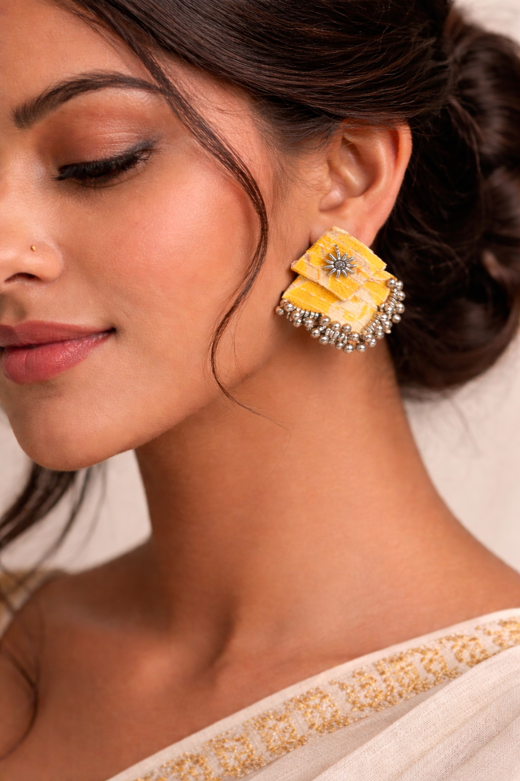 Charm Fabric Earring