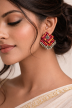 Charm Fabric Earring