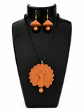 Peacock Grace Mud Necklace Set