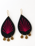 Noir Bloom Threadwork Earrings