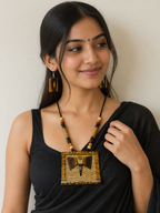 Elephant Bamboo Necklace Set