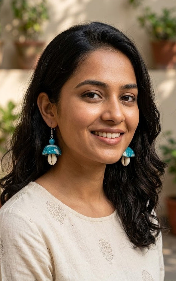 Artisan Fabric Jhumka