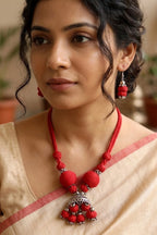 Handcrafted Jhumka Necklace Set