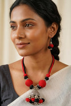 Handcrafted Jhumka Necklace Set
