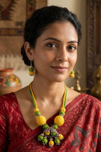 Handcrafted Jhumka Necklace Set