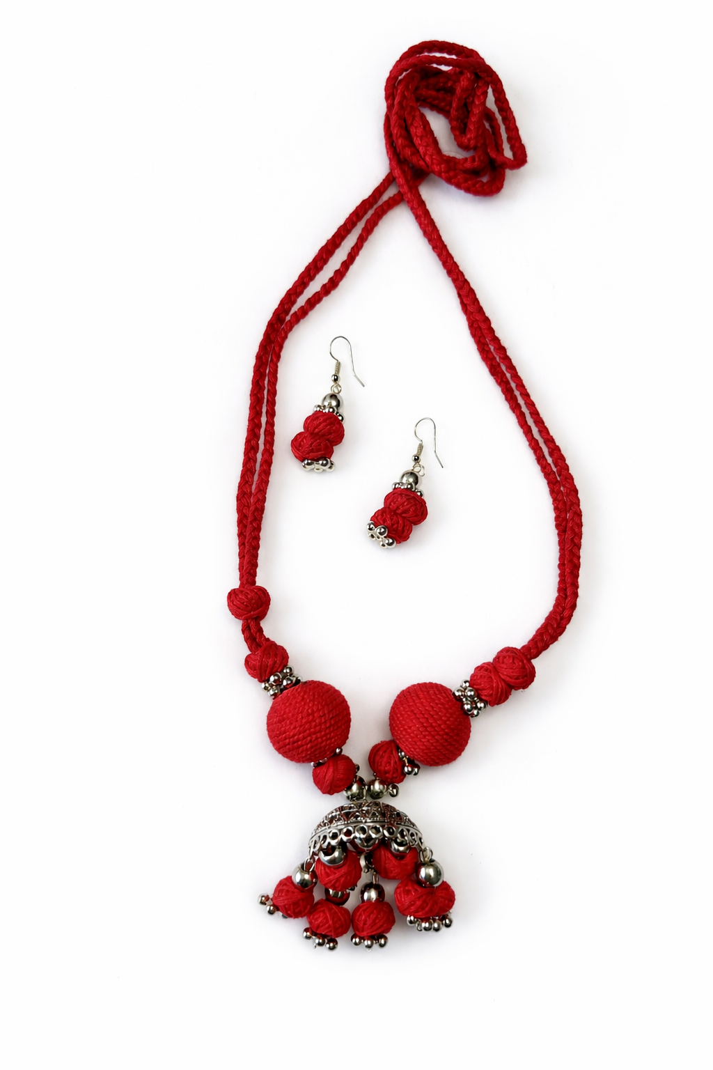 Handcrafted Jhumka Necklace Set