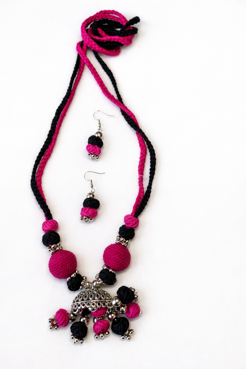 Handcrafted Jhumka Necklace Set