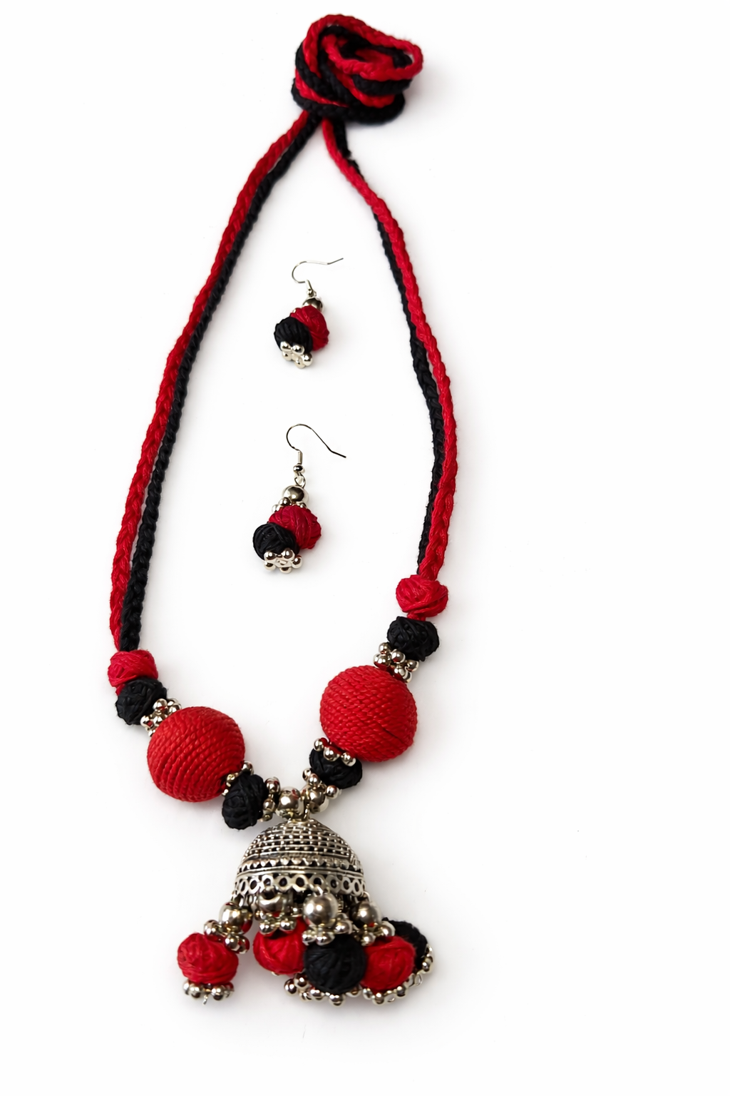 Handcrafted Jhumka Necklace Set