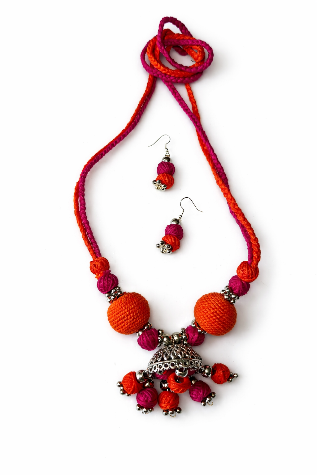 Handcrafted Jhumka Necklace Set
