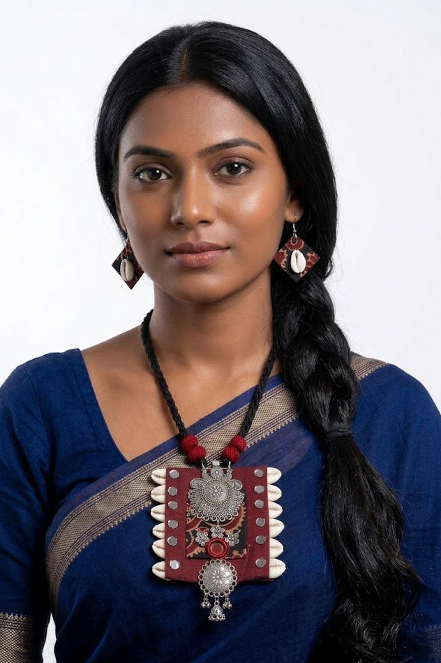 Boho Cowrie Shell Necklace Set